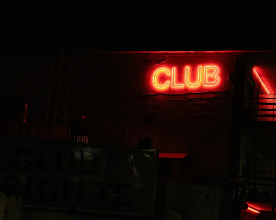 club signage on wall